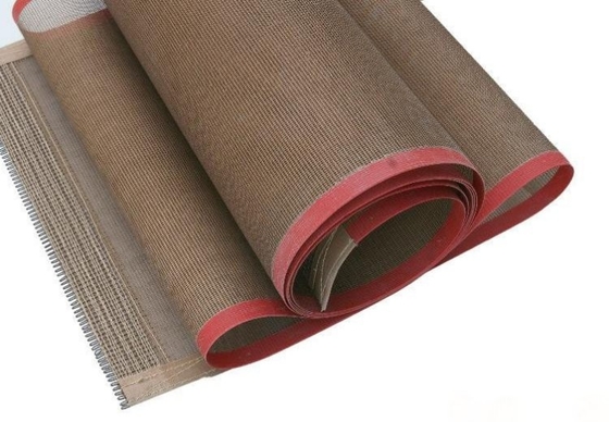 Heat Resistant Fiberglass Mesh Ptfe Conveyor Belts Good Air Permeability Non-Stick