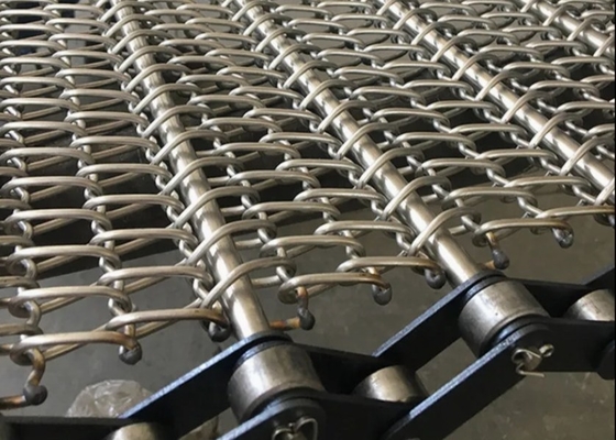 Stainless Steel Chain Driven Conveyor Wire Mesh Belt for Food Industry