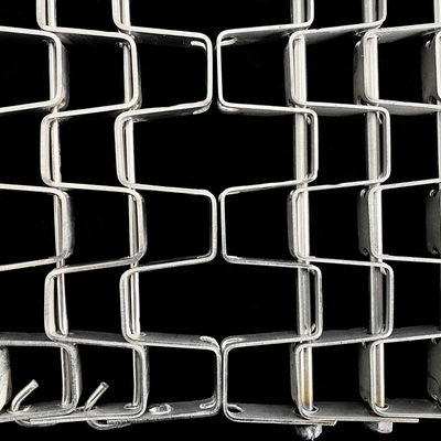 Durable stainless steel honeycomb conveyor belt, industrial flat wire belt, Great Wall mesh conveyor belt