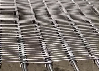 Food Grade Stainless Steel Mesh , Woven Wire Conveyor Belt For Vegetable Drying