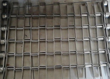 304 Grade Stainless Steel Flat Conveyor Wire Mesh Belt With Good Breath Ability For Pastry