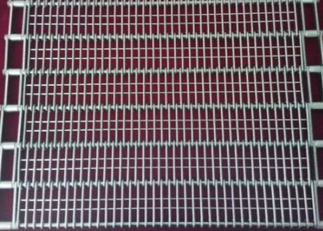 Özelleştirilmiş Zincir Örgü Konveyör Bant 304 Paslanmaz Çelik Göz Bağlantısı