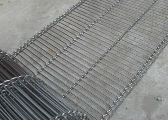Yüksek Sıcaklık Düz Esnek Konveyör Bantlı Kek Metal Mesh 316l
