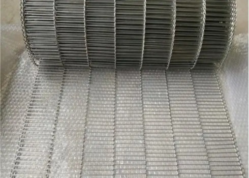 Kızarmış Gıda Düz Flex Konveyör Bant Yüksek Sıcaklık 316l