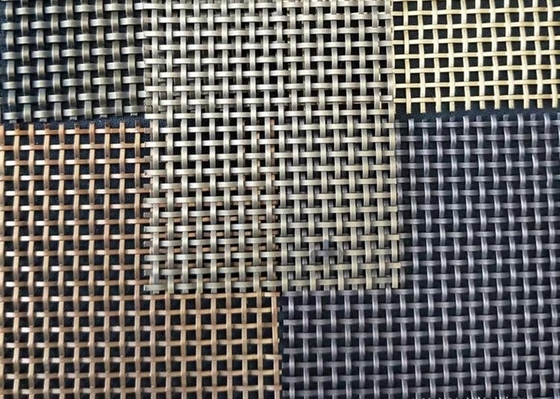 Cam Lamine Perde Yanmaz İçin Genişlik 2.0m Dekoratif Metal Hasır
