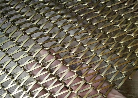 Cephe Kaplama Kapalı 0.15mm-5mm Metal Dekoratif Hasır Kolay Bakım