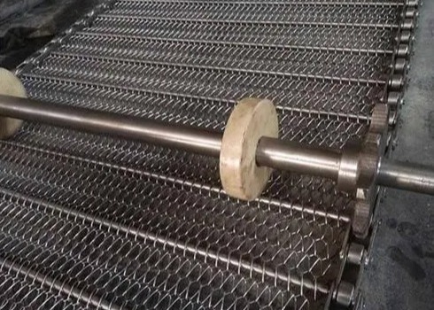 SS304 316 Ekmek Fabrikası için Çikolata Zincirli Hasır Konveyör Bandı