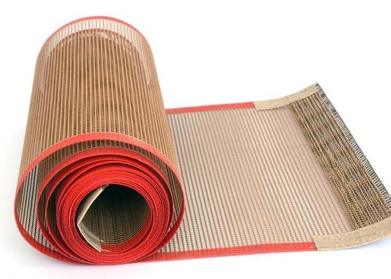 Sıcaklığa dayanıklı cam lif ağı Ptfe taşıyıcı kemerleri İyi hava geçirgenliği yapışmaz
