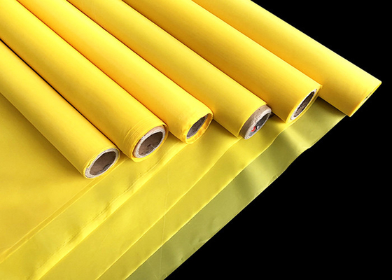 110Mesh Sarı Monofilament Polyester Serigrafi Baskı Örgü Düz Dokuma