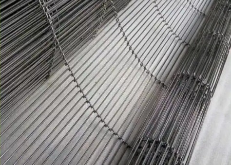 Soğutma için Gıda Sınıfı 304 Paslanmaz Çelik Yassı Flex Hasır Konveyör Bant