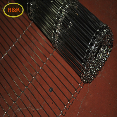 Temizlik Kurutma Soğutma 2.5-50mm Pitch ile Pişirme ile Taşıma için 3-200m Spiral Mesh Belt