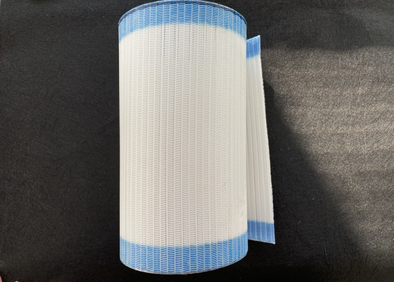 200°C sıcaklığa dayanıklı poliester çamur kemeri düz dokuma yapıştırıcı kenar