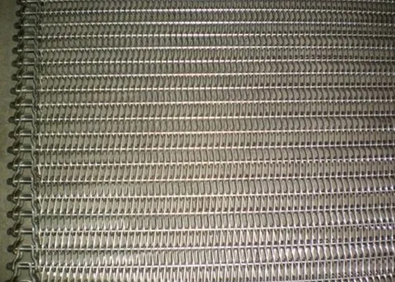 Eye Link Spiral Mesh Belt 7-60mm Pitch 0.3-3.6m Genişlik Konveyör için
