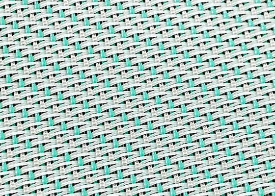 Beyaz ve Mavi Polyester Dikiş Ağı 1,5 Katmanlı Kumaş Rolü