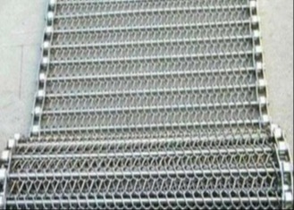 Paslanmaz Çelik SS304 Zincir Bağlantı Spiral Tel Ağı Taşıyıcı Kemeri Gıda Derecesi Taşıma İhtiyaçları İçin