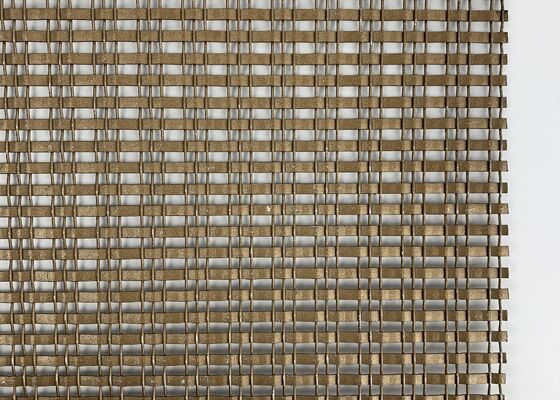 Dekoratif Kaplama Dayanıklı Yapı Düzgün Dokuma Metal Dekoratif Mesh