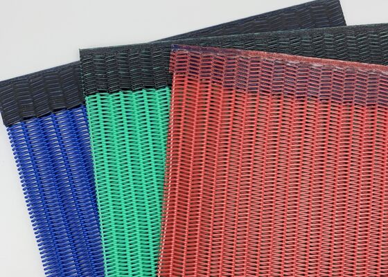 100% Polyester Spiral Kurutucu Konveyör Bantları, Lateks Kauçuk İplik Üretim Hattı Fırınları İçin