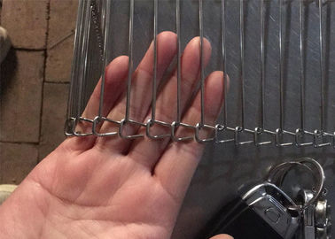 Kolay Temizlenebilir Gıda Sınıfı Paslanmaz Çelik Düz Esnek Örgü kemer
