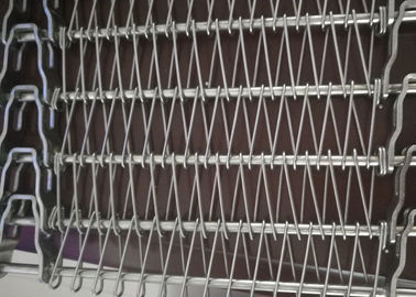 304 Paslanmaz Çelik Spiral Konveyör Bant, Gıda Kriyojenik Soğutma için Mesh Konveyör Bant