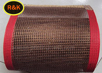 Yüksek Mukavemetli PTFE Konveyör Bantları İyi Havalandırma Kumaş Büzülme Kurutma