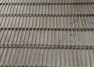 Cips Kızartma için 304SS Düz Flex Enrober Konveyör Hasır Kemer
