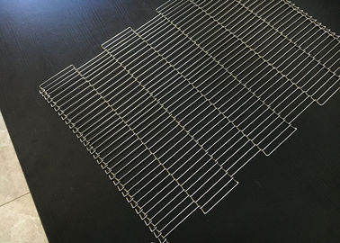 304SS Metal Düz Esnek Konveyör Bant Yüksek Yük Kapasitesi Asit Direnci