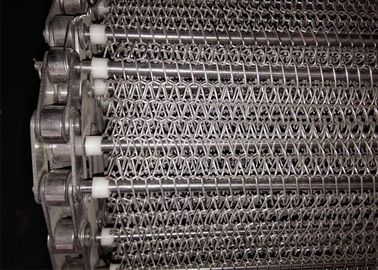 Buhar Ekmek pişirme Fırını 304 Paslanmaz Çelik Spiral Hasır Kemer