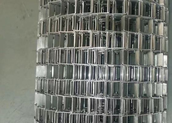 304/201/316 Gıda Taşıma ve Kurutma için Paslanmaz Çelik Düz Hasır Kemer