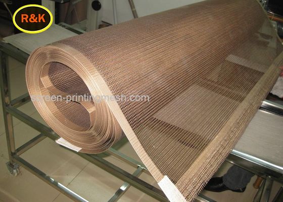 PTFE Kaplamalı  Konveyör Bantları Düz ​​Dokuma Ağırlığı 120-160g / M2 10 * 10 Örgü