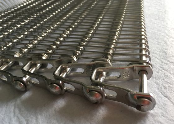 Gıda İşleme Endüstrisi Paslanmaz Çelik 1.2mm Spiral Hasır Kemer