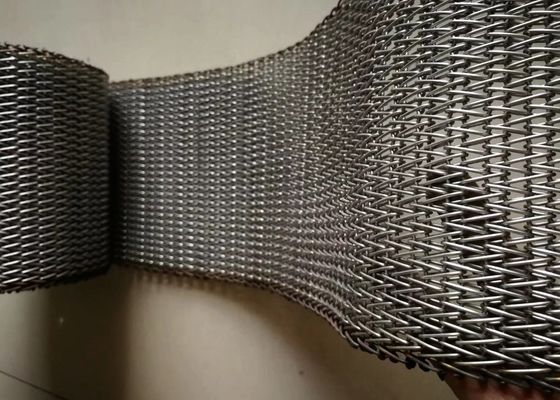 İyi Hava Geçirgenliği Metal Kumaş Kumaş Fırın Dengeli Dokuma Konveyör Bantları