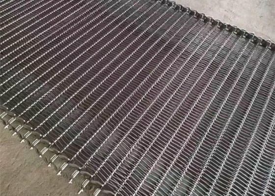 Çapraz Çubuk Gıda Sınıfı SUS 304 Malzemeli Zincir Bağlantı Spiral Hasır Kemer