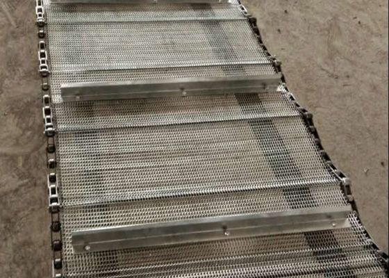 Gıda Sınıfı Mısır Temizleme 316l SS Zincir Örgü Konveyör Bant