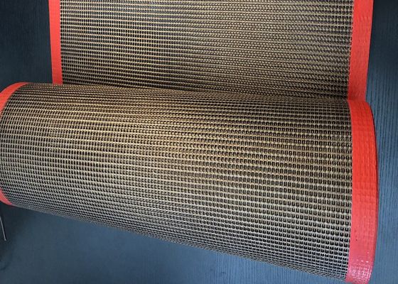 Ptfe Kaplı Fiberglas  Hasır Konveyör Bant Yüksek Sıcaklık Dayanımı