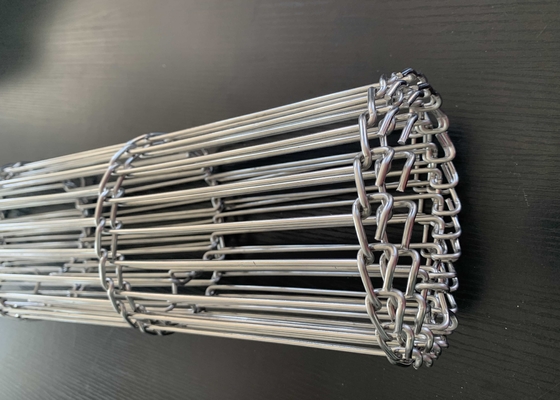 Balık İşleme Makinesi için 300mm Genişlik Sus304 Düz Flex Konveyör Bant