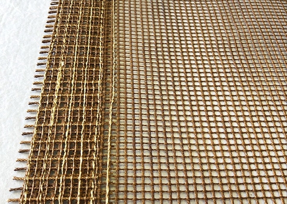 Kurutma ve Taşıma için 2 * 2mm Ptfe Açık Hasır  Konveyör Bantları