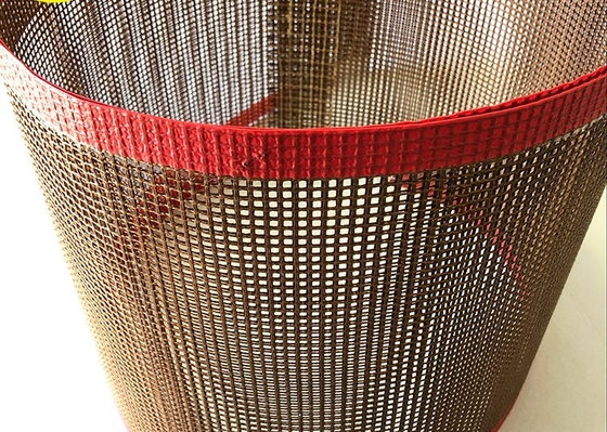 Tekstil Baskı Makinesi İçin Kimyasal Direnç 6 * 6mm PTFE Konveyör Bantları