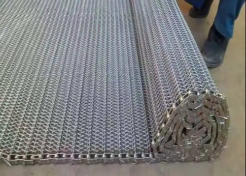 Gıda Fabrikası İçin Gıda Sınıfı Spiral Hasır Kemer Paslanmaz Çelik